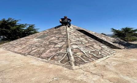 The pyramid at the source of the Nile